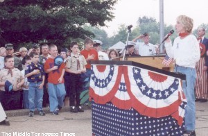 Thea Tippin, DeKalb Rallies For America, Smithville, TN
