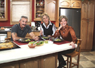 Aaron Tippin & wife Thea cook with Lorianne